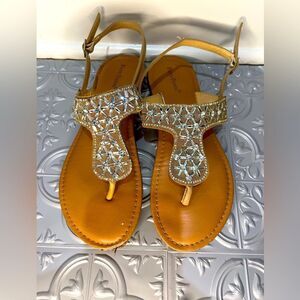 Pierre Dumas sparkly sandals size 7.5